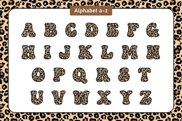 Leopard Groovy Font PNG with transparent background - Preview 2