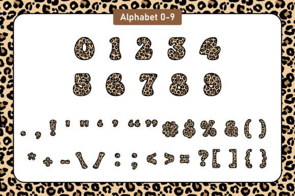 Leopard Groovy Font PNG with transparent background - Preview 3