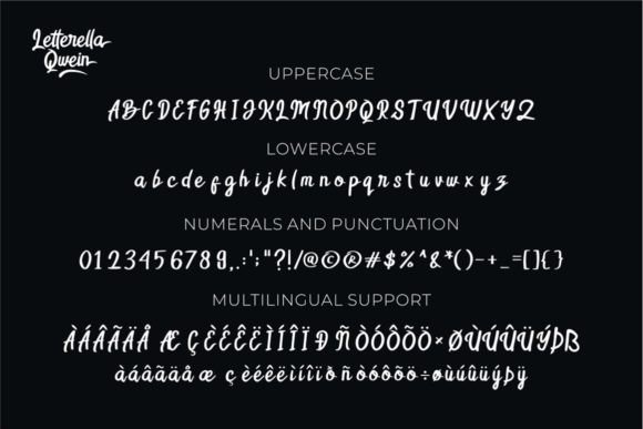 Letterella Qwein Font PNG with transparent background - Preview 6