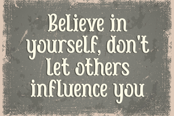 Never Stop Believing Font PNG with transparent background - Preview 2