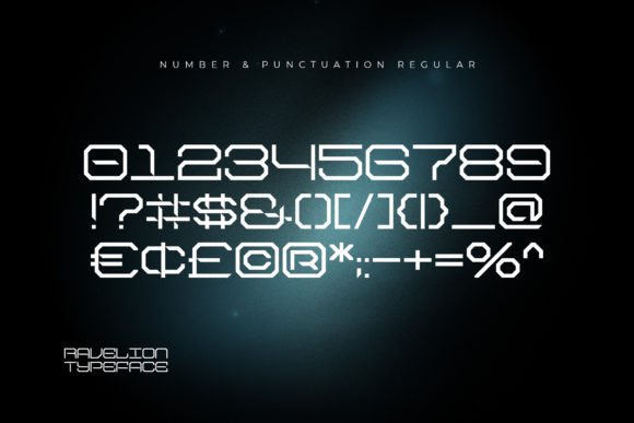 Ravelion Font PNG with transparent background - Preview 5