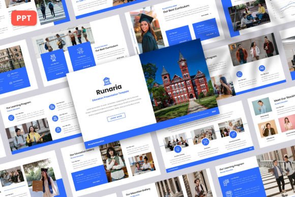 Preview of Runaria – Education PowerPoint Template PowerPoint template
