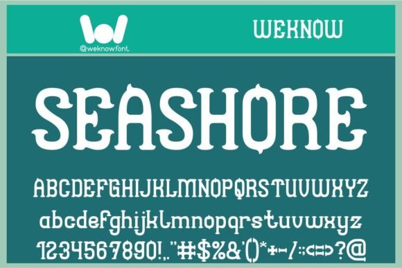 Seashore Display Font By weknow
