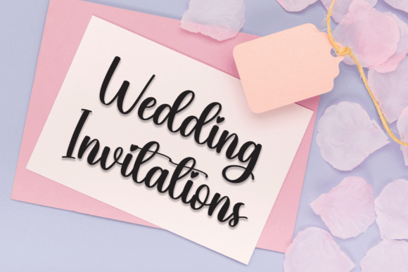 Bold handwritten font for easy vinyl weeding