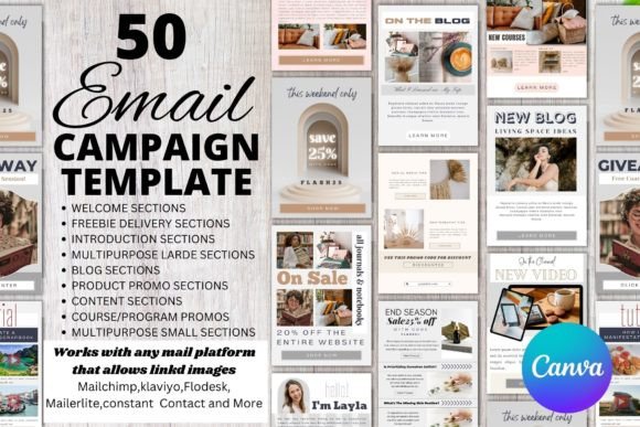 Email Marketing Canva Template Graphics