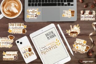 Coffee Stickers SVG Bundle Graphic by SvgOcean · Creative Fabrica