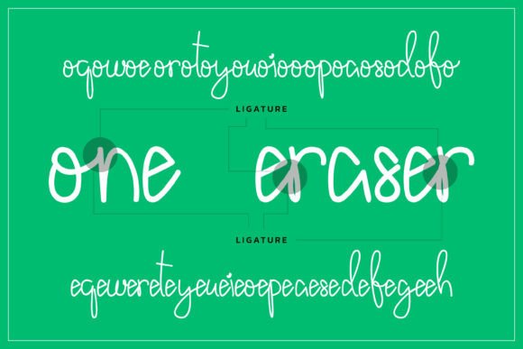 Derina Font PNG with transparent background - Preview 1