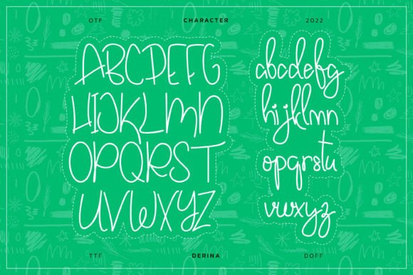 Derina Font PNG with transparent background - Preview 6