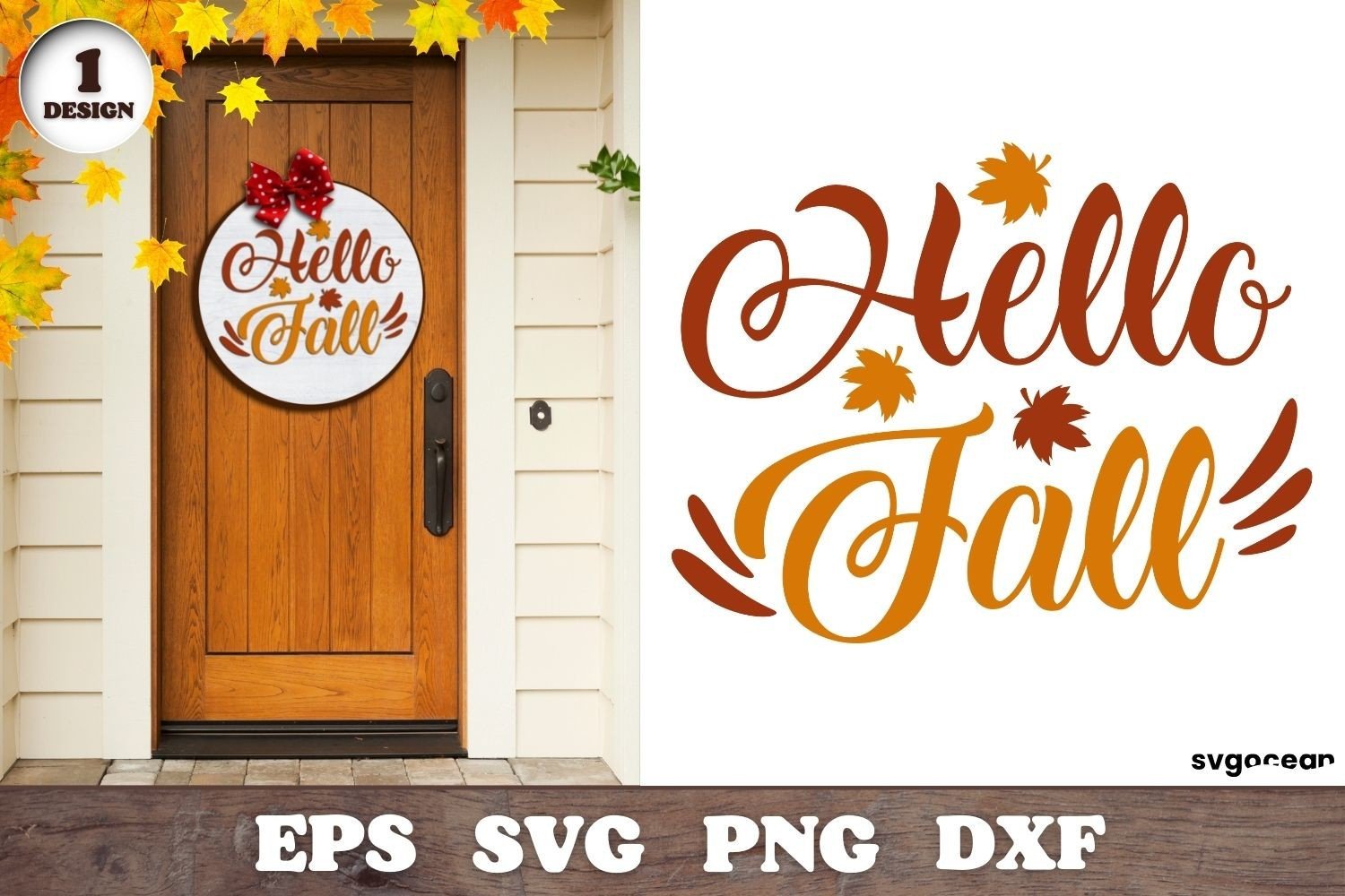 Fall Round Sign Design Graphic by SvgOcean · Creative Fabrica