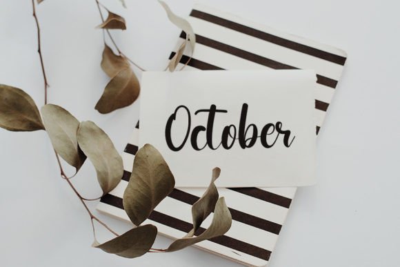 Holla October Font PNG with transparent background - Preview 1