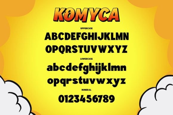 Komyca Font PNG with transparent background - Preview 4