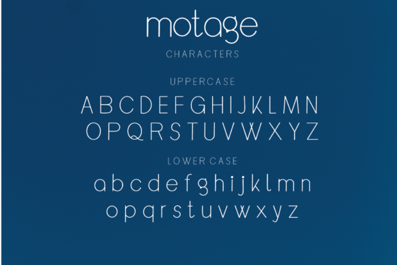 Motage Font PNG with transparent background - Preview 4