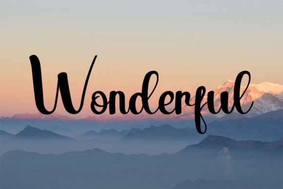 Mountaine Font PNG with transparent background - Preview 4