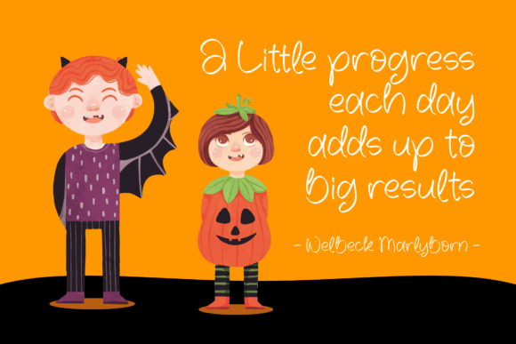 October Halloween Font PNG with transparent background - Preview 2