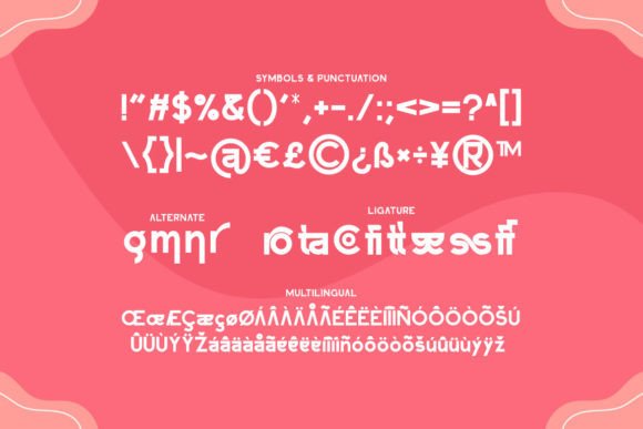 Pinkglint Font font preview - 2