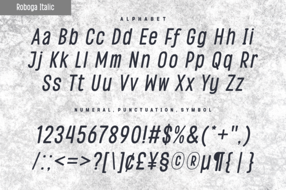 Roboga Font PNG with transparent background - Preview 6