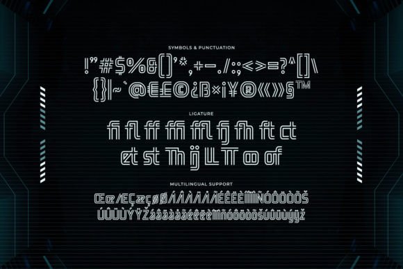 Roboridge Font PNG with transparent background - Preview 2