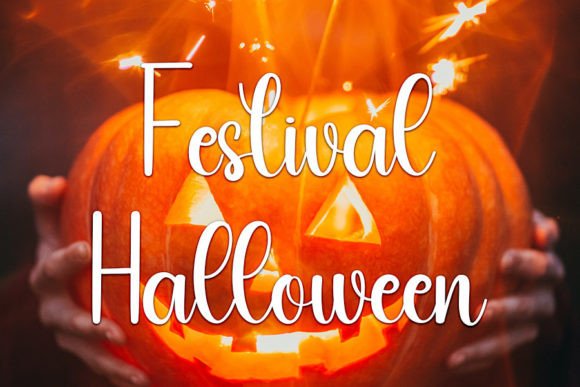 Smile Pumkin Font PNG with transparent background - Preview 1
