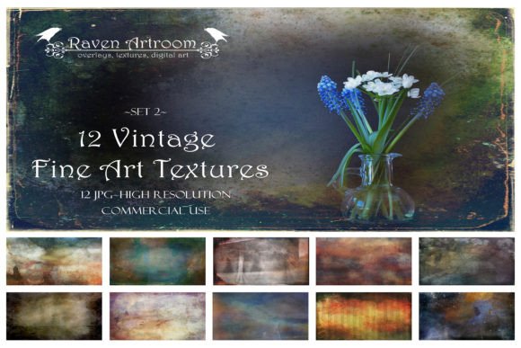 Vintage Fine Art Textures, Overlays