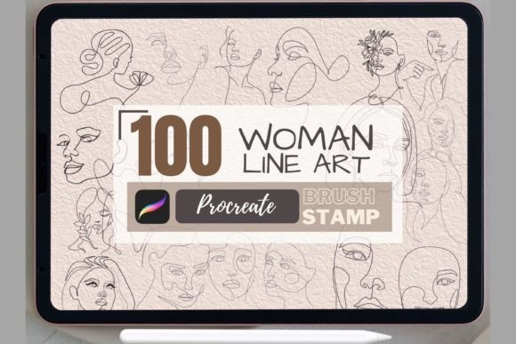 100 Women Line Art