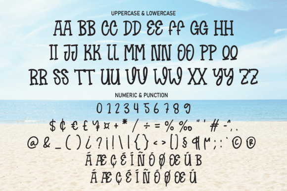 Beach and Sand Font - Preview 6