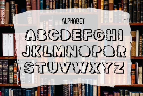 Book Binding Font - Preview 1