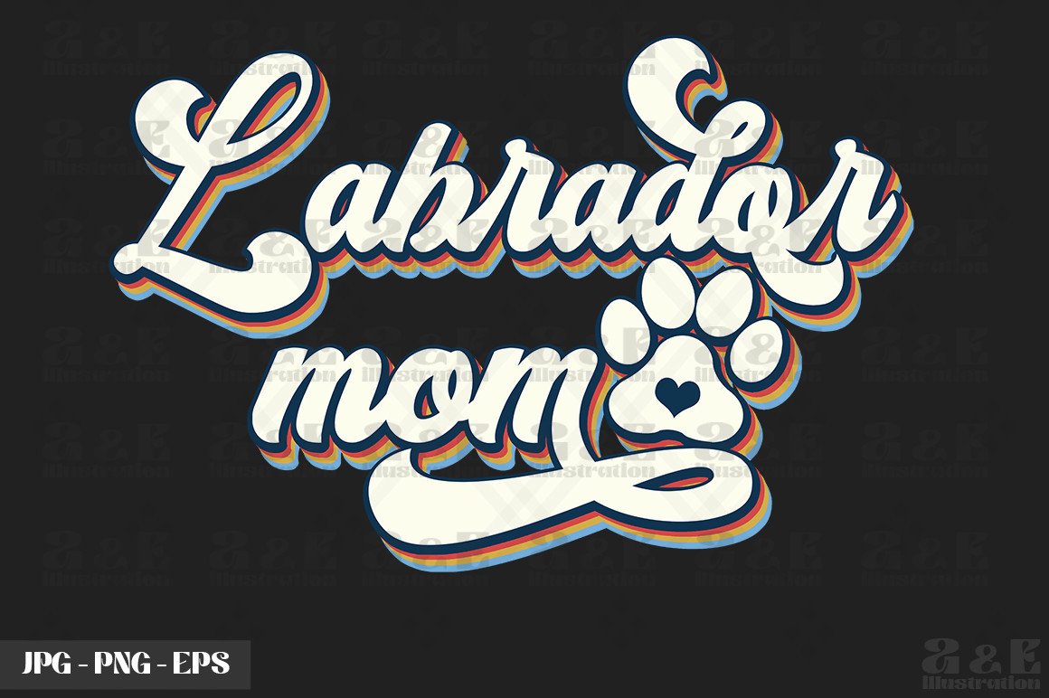 Cute Labrador Mom Dog Owner Graphic by a&e Illustration · Creative Fabrica