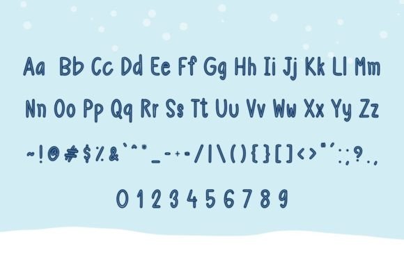 Eskimo Font PNG with transparent background - Preview 3