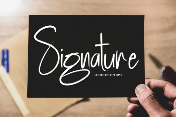 Book Signature Font - Preview 1
