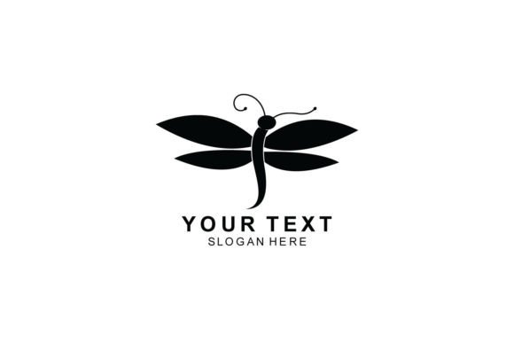 Illustration Abstract Dragonfly Logo
