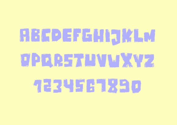 Jumbox Font PNG with transparent background - Preview 1