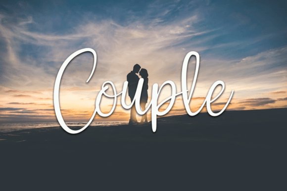 Love Lone Font PNG with transparent background - Preview 2