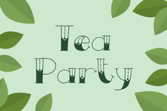 Matcha Tea Font PNG with transparent background - Preview 1