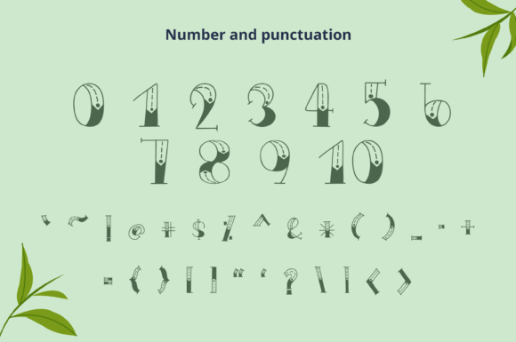 Matcha Tea Font PNG with transparent background - Preview 4