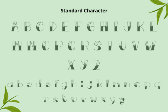 Matcha Tea Font PNG with transparent background - Preview 5