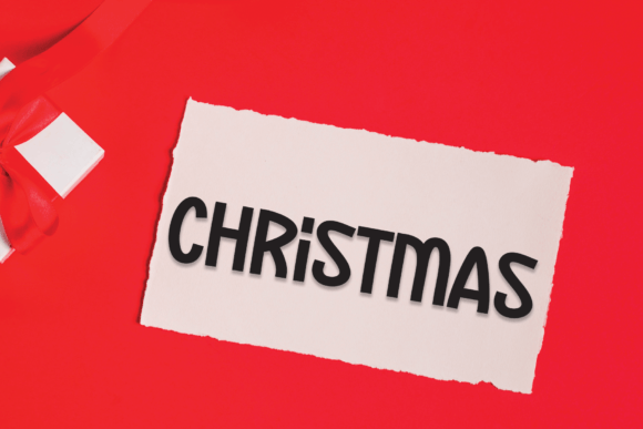 Our Christmas Font PNG with transparent background - Preview 1