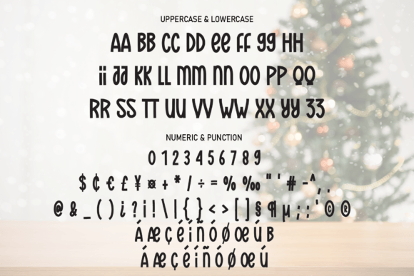 Our Christmas Font PNG with transparent background - Preview 6