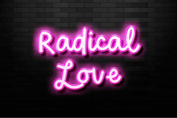 Pink Fight Font PNG with transparent background - Preview 2