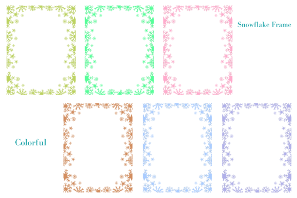 Snowflake Frame Graphic Illustrations By Justnaturephoto_shop