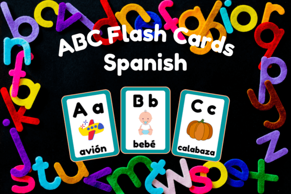 Spanish Alphabet Flash Cards for Preschoolers