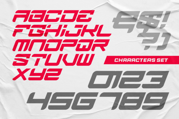Brake Disc Font - Preview 3