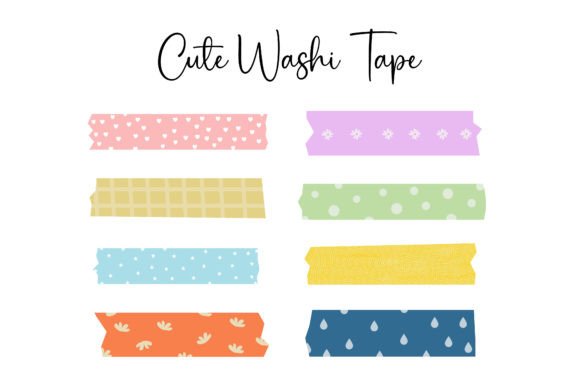 Cute Washi Tape Grafica Motivi di Carta Di Winart Project