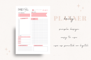 Daily and Weekly Pink Planner Graphic by Aneta Design · Creative Fabrica