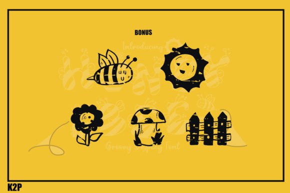 Honey Bee Font - Preview 4