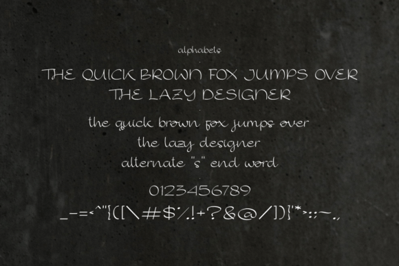 Jenivers Font PNG with transparent background - Preview 1