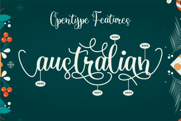 Moonchrist Holidays Font PNG with transparent background - Preview 4