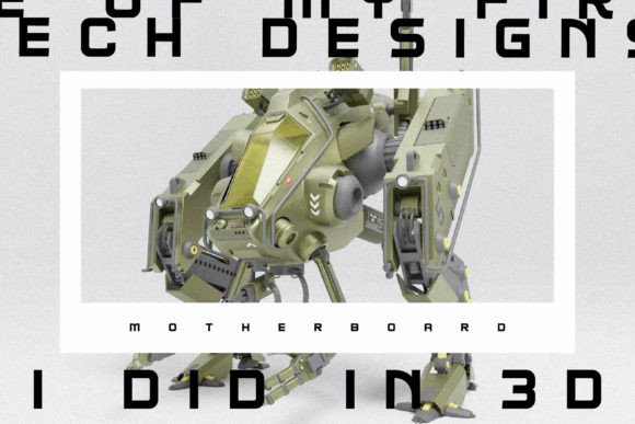 Neo Cybern Font PNG with transparent background - Preview 4