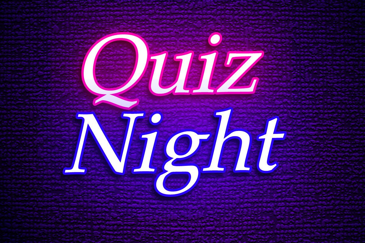Quiz Night Neon Light Vector Templates Graphic by TrueVector · Creative ...