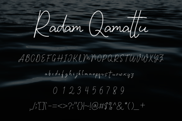 Radam Qamattu Font PNG with transparent background - Preview 3