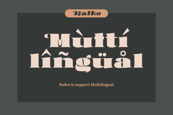 Ralko Font PNG with transparent background - Preview 3